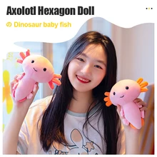 

Axolotl Plush Cartoon Toys Kawaii Animal Axolotl Plushies Figure Doll Toy Cartoon Pink Axolotl Stuffed Doll Birthday Gifts 20Cm