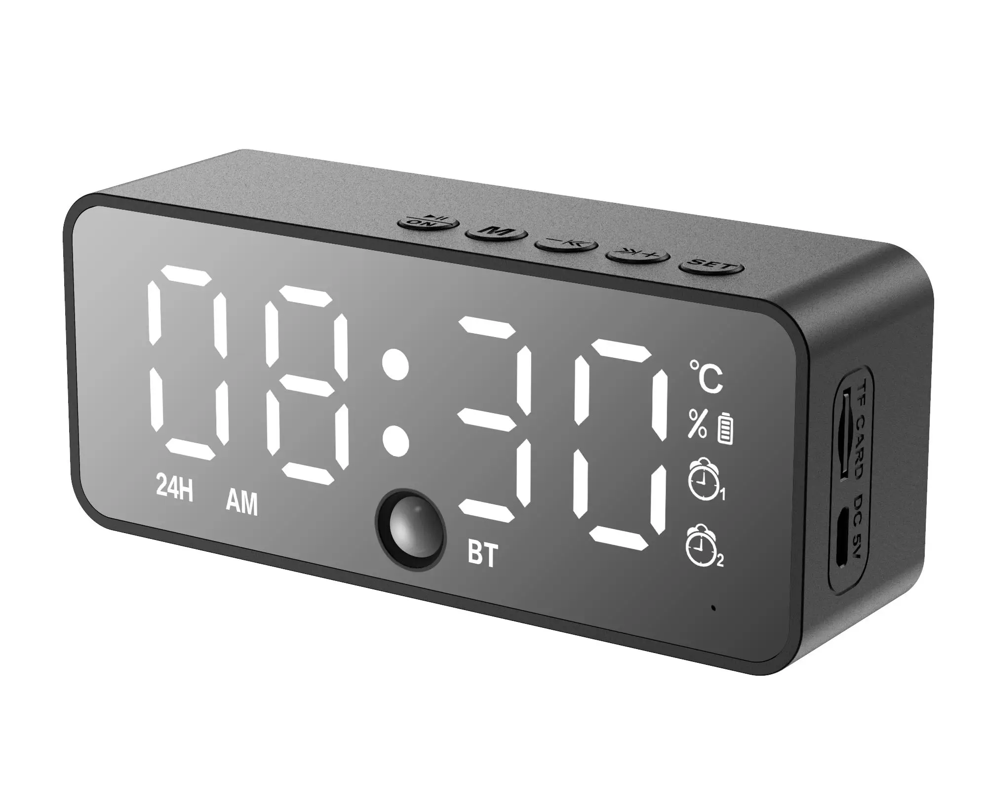 G50 Wireless Bluetooth Speaker with Mini Portable Card Mirror Alarm Clock FM Radio Box for All Phone Receiving K Voice Prompt
G50 Wireless Bluetooth Speaker with Mini Portable Card Mirror Alarm Clock FM Radio Box for All Phone Receiving K Voice Prompt