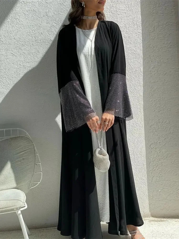 Ramadan Black Open Kimono Abaya Kaftan Turkey Islam Muslim Dress Prayer Clothes Women Kebaya Djellaba Robe Femme Musulmane
Ramadan Black Open Kimono Abaya Kaftan Turkey Islam Muslim Dress Prayer Clothes Women Kebaya Djellaba Robe Femme Musulmane
