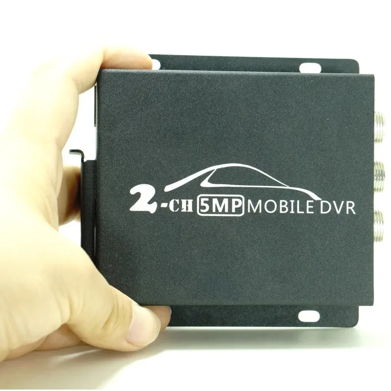 

Wholesale 2ch Mini Mobile DVR for car bus vehicle 1080P HD AHD DVR Real-time 2 Channel dual-SD DVR with remote control