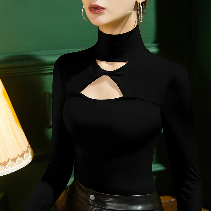 High Quality 2024 Women Tops Hollw Out Splice T-shirt Female Clothing Winter Autumn Sexy Crop Top Clothes Casual Blouse Y2k
High Quality 2024 Women Tops Hollw Out Splice T-shirt Female Clothing Winter Autumn Sexy Crop Top Clothes Casual Blouse Y2k
