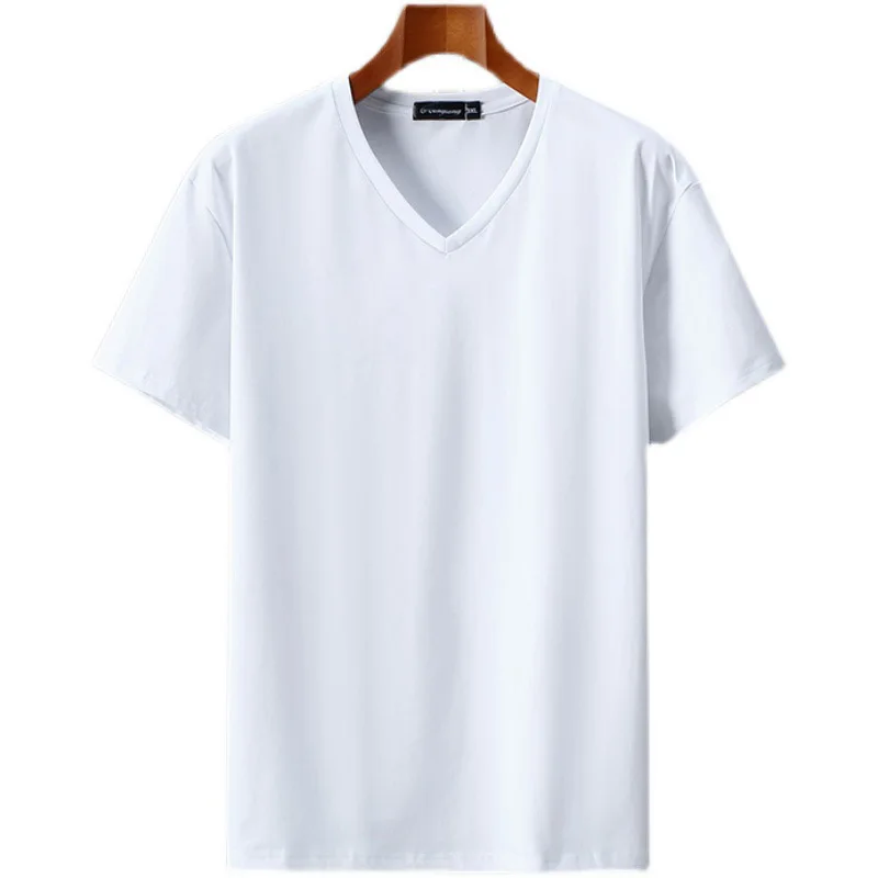 10xl 9xl youth men short-sleeved T-shirt tide V-neck plus size summer Solid Color Lycra cotton t-shirt loose 160kg
10xl 9xl youth men short-sleeved T-shirt tide V-neck plus size summer Solid Color Lycra cotton t-shirt loose 160kg