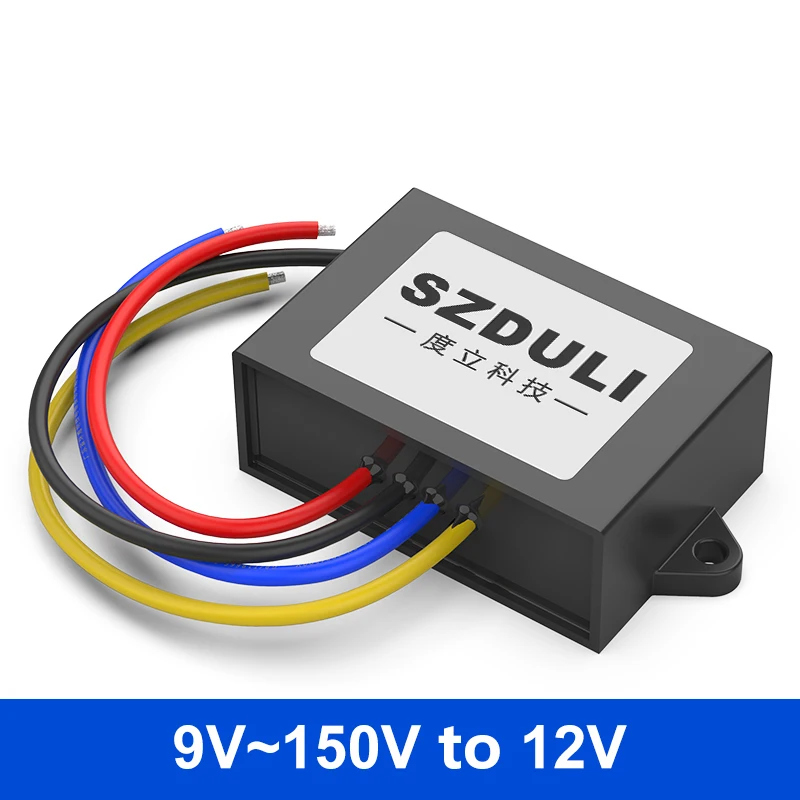 

9V-36V to 12V isolated power supply 12V24V36V48V60V72V96V108V120V to 12V DC converter 12V24V to 12V on-board voltage stabilizati