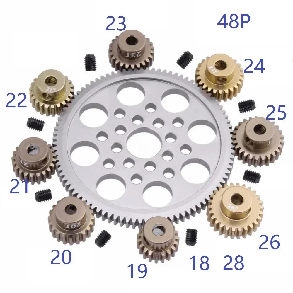 Metal 48P Spur Gear 92T 85T 80T Pinion 18T 19T 20T 21T 22T 23T 24T 25T 26T Motor Gears For Sakura R31 G31 SCX10 AX10 Trxs HPI 
Metal 48P Spur Gear 92T 85T 80T Pinion 18T 19T 20T 21T 22T 23T 24T 25T 26T Motor Gears For Sakura R31 G31 SCX10 AX10 Trxs HPI