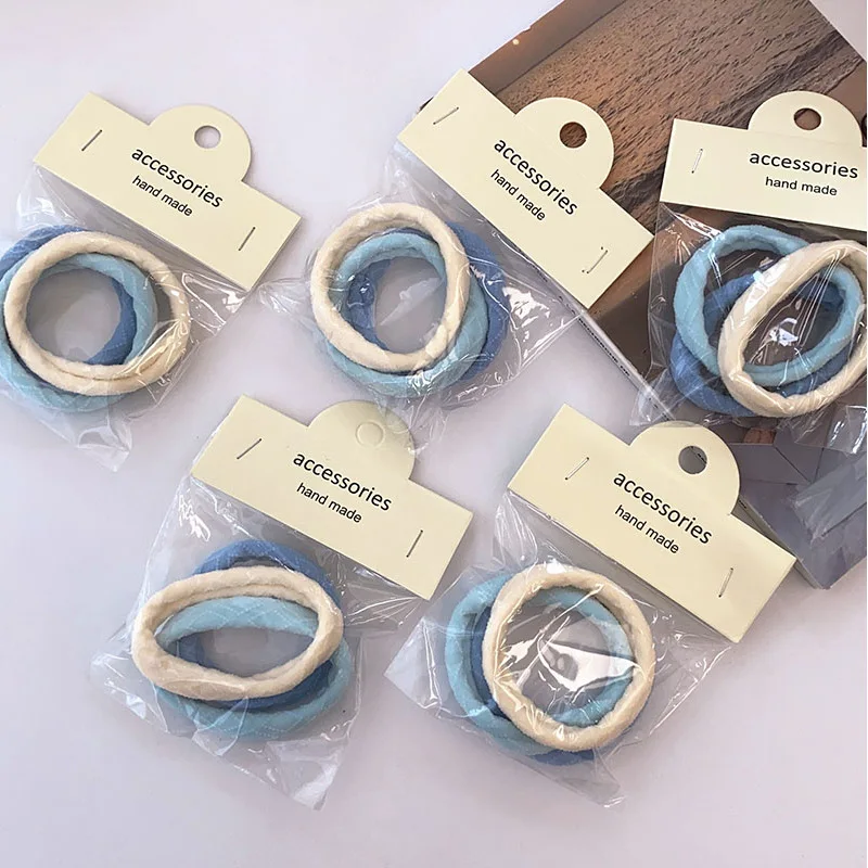 3pcs cream sea salt blue hair ropes traceless high-elastic towel ring hair tires simple and non-harmful elastic hair bands
3pcs cream sea salt blue hair ropes traceless high-elastic towel ring hair tires simple and non-harmful elastic hair bands