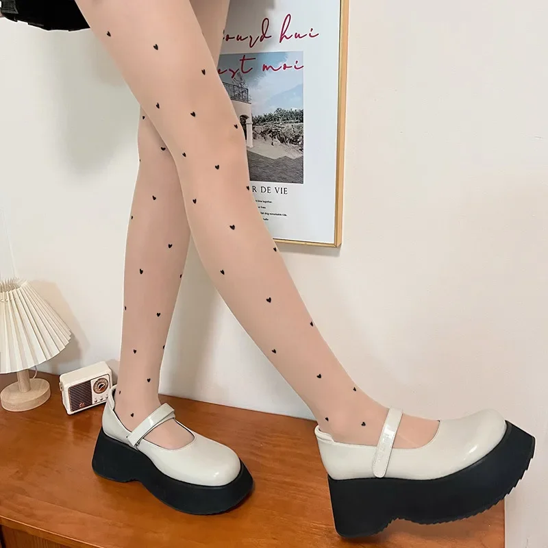 Женские колготки с принтом сердца, колготки JK Lolita, милые чулки до бедра для девочек, колготки, женское нижнее белье, сексуальные колготки, чулки
Женские колготки с принтом сердца, колготки JK Lolita, милые чулки до бедра для девочек, колготки, женское нижнее белье, сексуальные колготки, чулки
