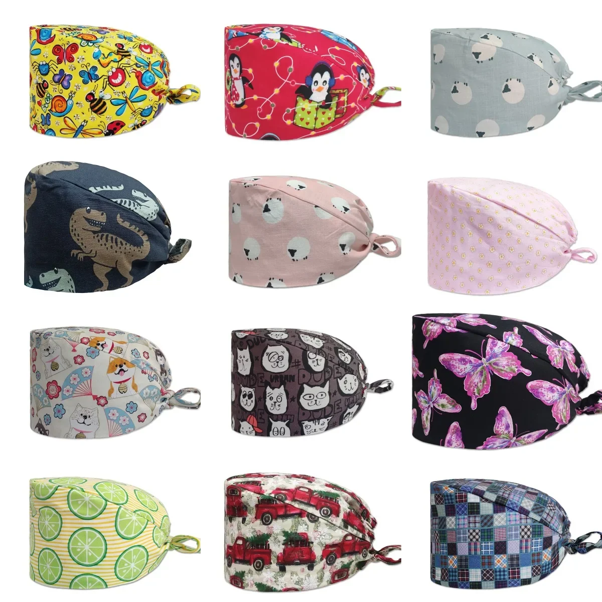 Scrubbed Hats Surgical For Men And Women Neutral Dentist Cap Sweat-proof Belt Printed Cartoon Lace-up Operating Room Working Hat
Scrubbed Hats Surgical For Men And Women Neutral Dentist Cap Sweat-proof Belt Printed Cartoon Lace-up Operating Room Working Hat