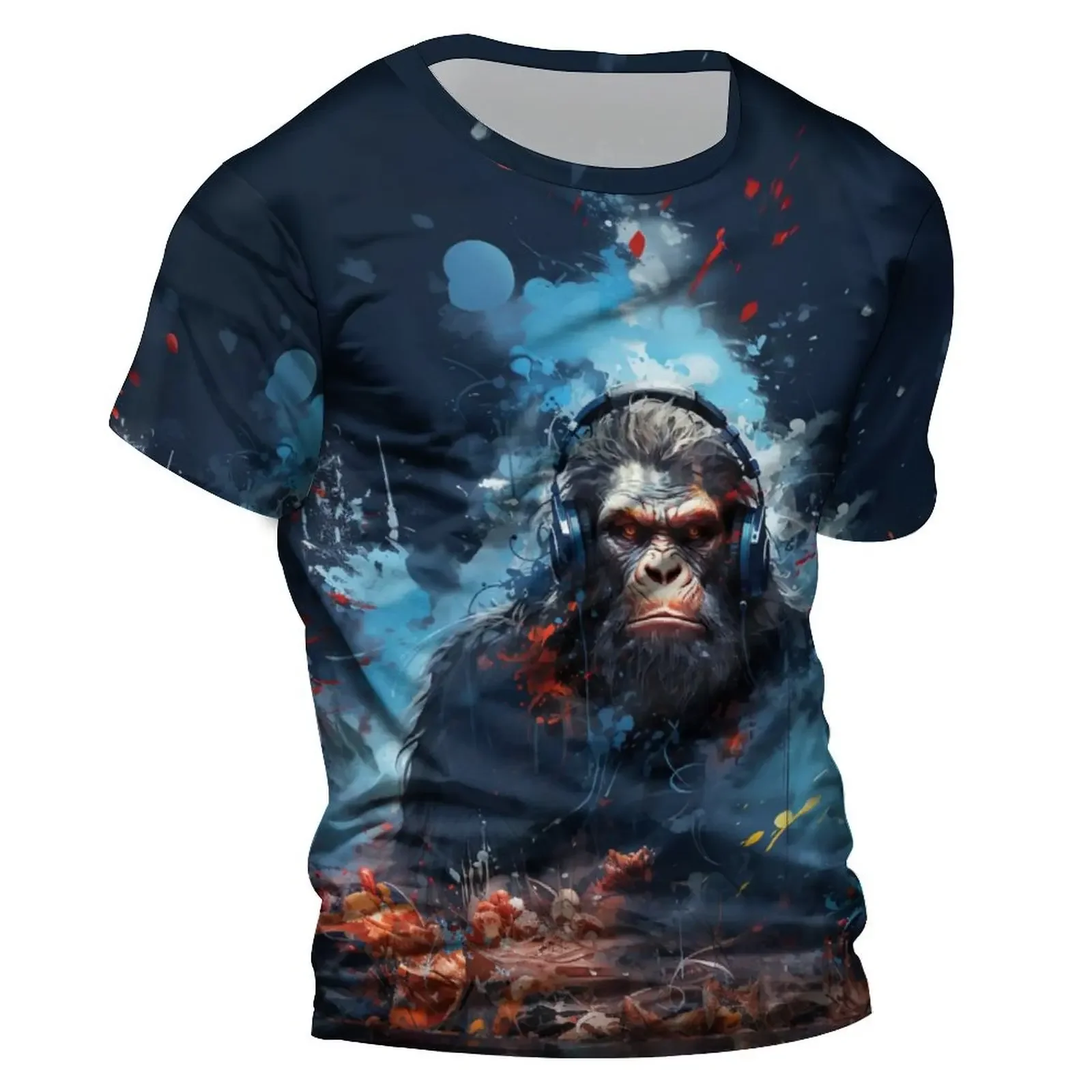 Chimpanzees 3D Tshirt For Men Fashion Hip Hop O-neck Short Sleeve Tops Harajuku Men's T-shirts Oversized Tees Shirt Man Clothing
Chimpanzees 3D Tshirt For Men Fashion Hip Hop O-neck Short Sleeve Tops Harajuku Men's T-shirts Oversized Tees Shirt Man Clothing