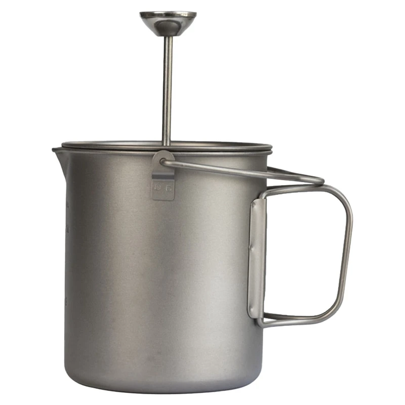 750Ml Pure Titanium Coffee Cup Portable Mug With Stainless Steel Strainer Travel Coffee Pot
750Ml Pure Titanium Coffee Cup Portable Mug With Stainless Steel Strainer Travel Coffee Pot