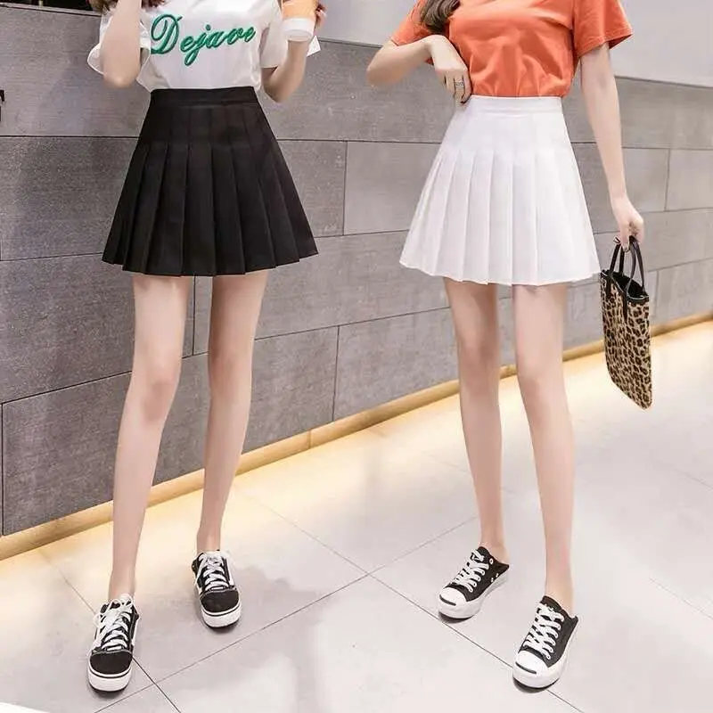 New Pleated Skirt Solid Color High Waist Anti-Exposure A- line Slimming Korean Style Slim Fit All-Matching Sexy Skirt for Girl
New Pleated Skirt Solid Color High Waist Anti-Exposure A- line Slimming Korean Style Slim Fit All-Matching Sexy Skirt for Girl