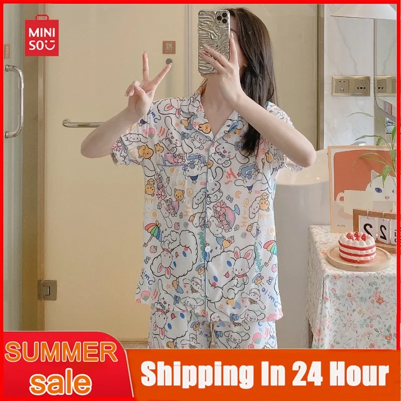 Новый пижамный комплект Sanrio с героями мультфильмов Hello Kitty для женщин Y2K милые шорты с коротким рукавом для девушек комплект подарок на день рождения
Новый пижамный комплект Sanrio с героями мультфильмов Hello Kitty для женщин Y2K милые шорты с коротким рукавом для девушек комплект подарок на день рождения