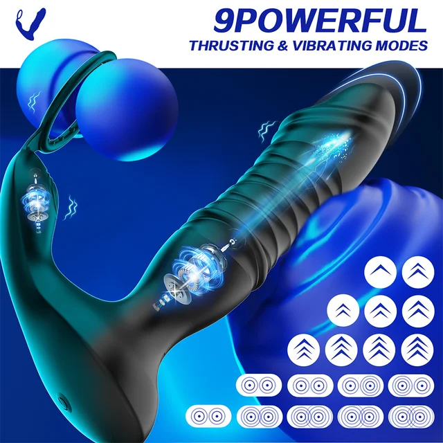 Ohio eur de Prostate de Poussée pour Homme, Plug Anal Télescopique, Vibromasseur Anal, Sex Toy 2