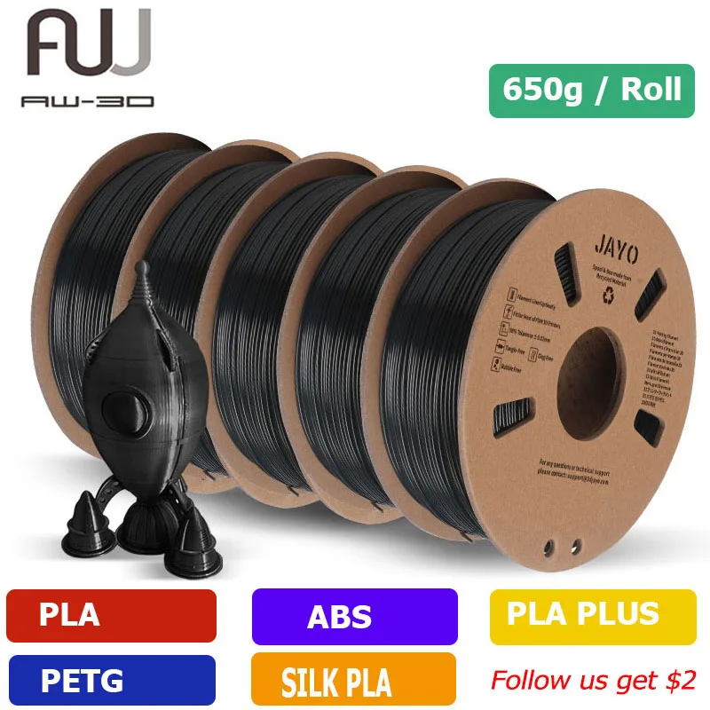 Нить JAYO PETG/PLA +/SILK/PLA // ABS/Rainbow для 3D-принтера, нить 650 г/рулон 1,75 мм, экологический материал для 3d-ручек и принтеров
Нить JAYO PETG/PLA +/SILK/PLA // ABS/Rainbow для 3D-принтера, нить 650 г/рулон 1,75 мм, экологический материал для 3d-ручек и принтеров