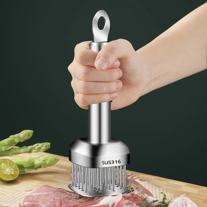 316 Beef Kitchen Profession Steel Steak Meat Stainless Wooden Tender Handle Tenderizer Accessories Needles For
316 Beef Kitchen Profession Steel Steak Meat Stainless Wooden Tender Handle Tenderizer Accessories Needles For