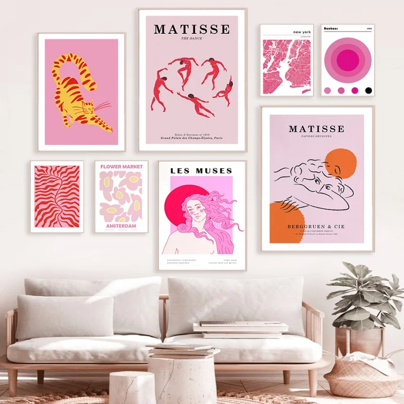 Pink Matisse Les Muses Map Flower Market Wall Art Canvas Painting Nordic Posters And Prints Wall Pictures For Living Room Decor
Pink Matisse Les Muses Map Flower Market Wall Art Canvas Painting Nordic Posters And Prints Wall Pictures For Living Room Decor