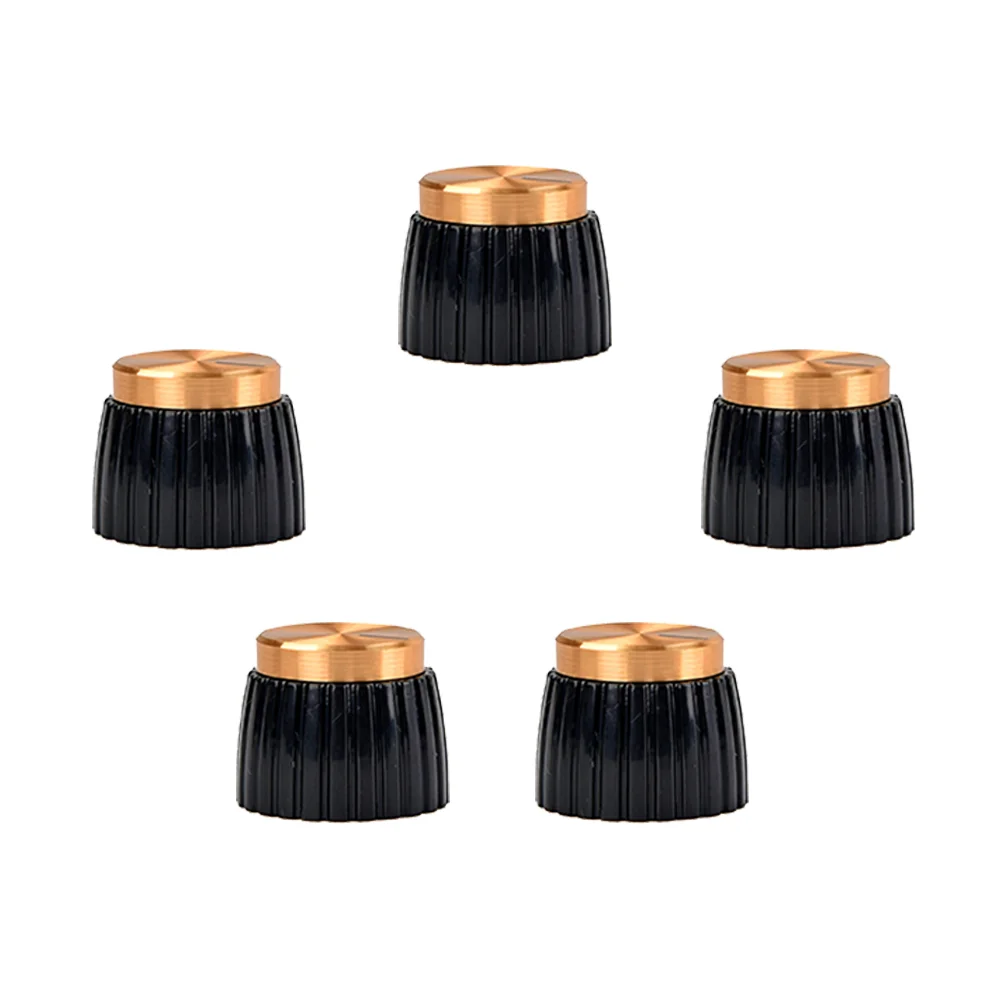 Guitar Knobs Replacement ABS Black Bottom Gold Cap Guitar AMP Amplifier Knobs Push On Knobs for Guitar Marshall Accessories
Guitar Knobs Replacement ABS Black Bottom Gold Cap Guitar AMP Amplifier Knobs Push On Knobs for Guitar Marshall Accessories