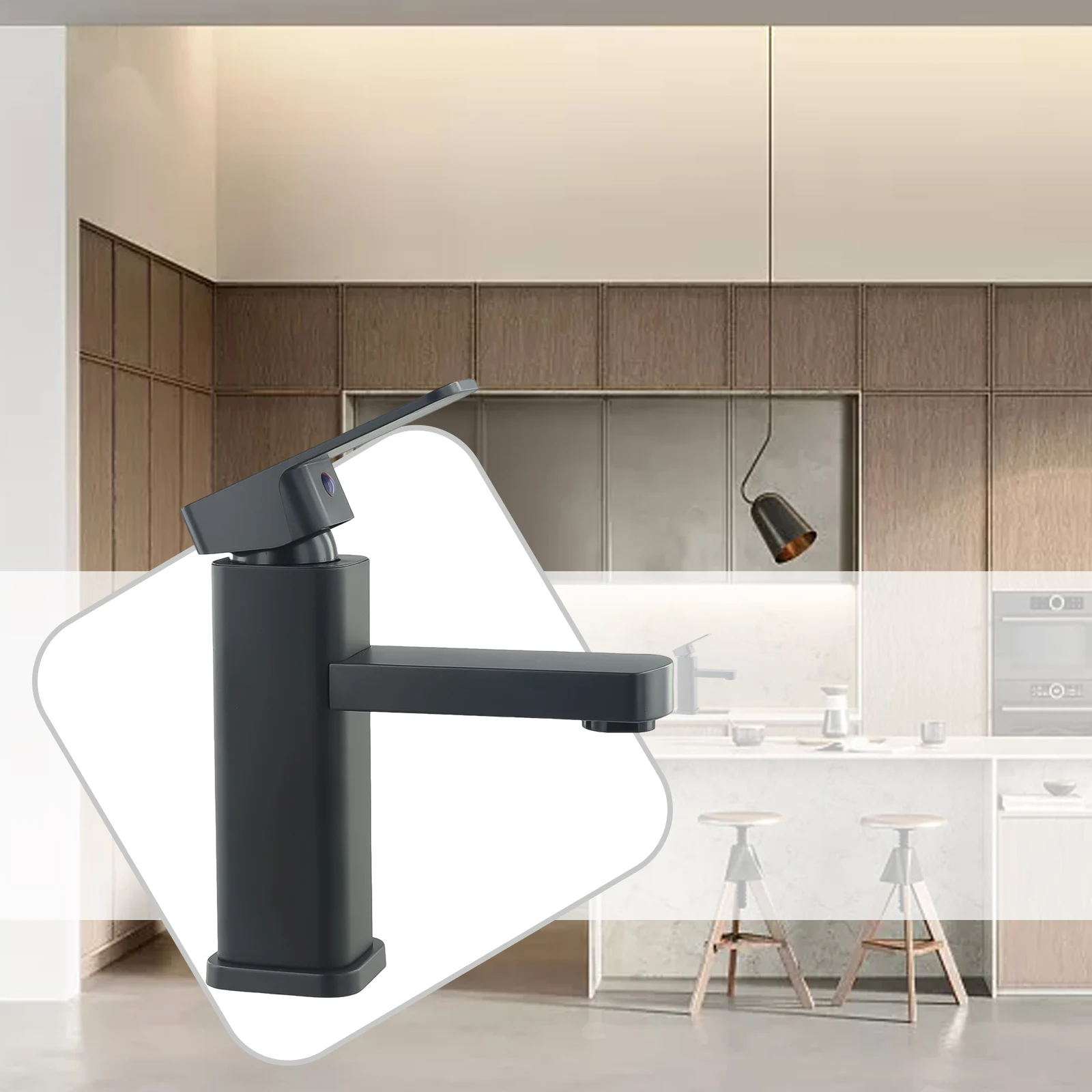 Portable Bathroom Tap Anti-fingerprint Basin Mixer Tap Corrosion Paint Black Replacements Rust Square Mono Faucet
Portable Bathroom Tap Anti-fingerprint Basin Mixer Tap Corrosion Paint Black Replacements Rust Square Mono Faucet