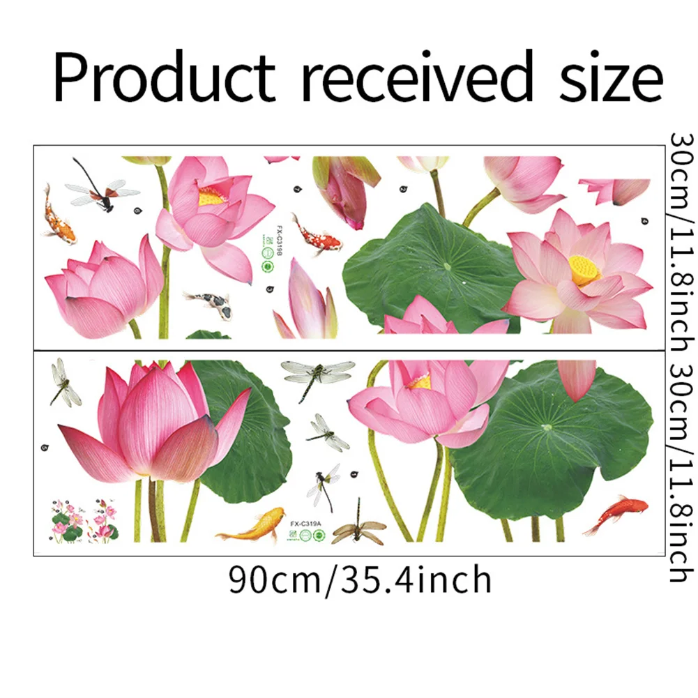 Chinese Style Fresh Lotus Sticker Koi Dragonfly Bedroom Wall Decora Wall Sticker Home Decor Art DIY Ornament Room Decoration
Chinese Style Fresh Lotus Sticker Koi Dragonfly Bedroom Wall Decora Wall Sticker Home Decor Art DIY Ornament Room Decoration