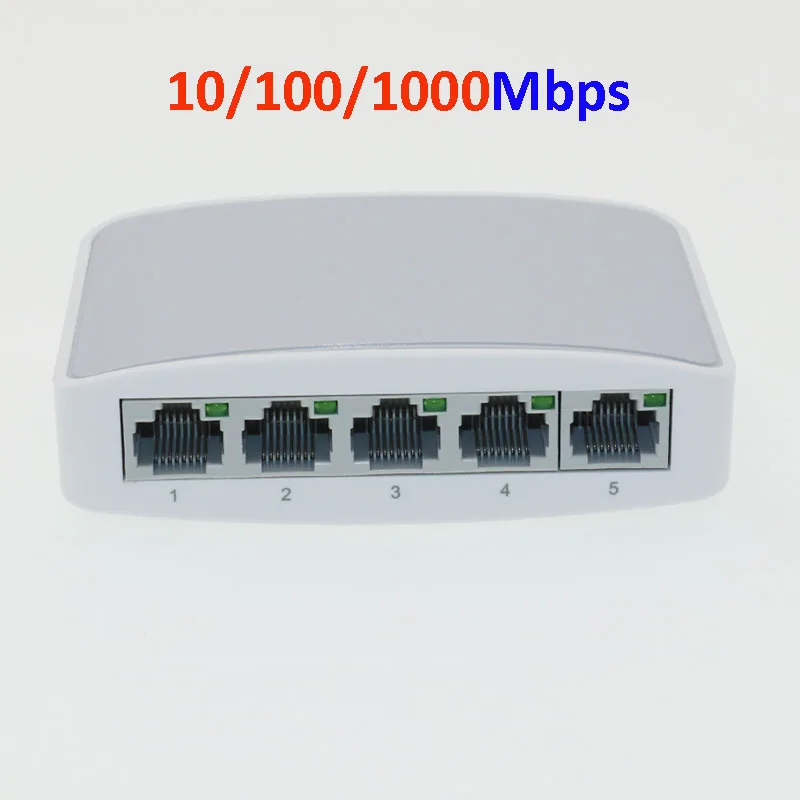 5 Port unmanaged gigabit Ethernet security switch 10/100/1000Mbps Ethernet Switch
5 Port unmanaged gigabit Ethernet security switch 10/100/1000Mbps Ethernet Switch
