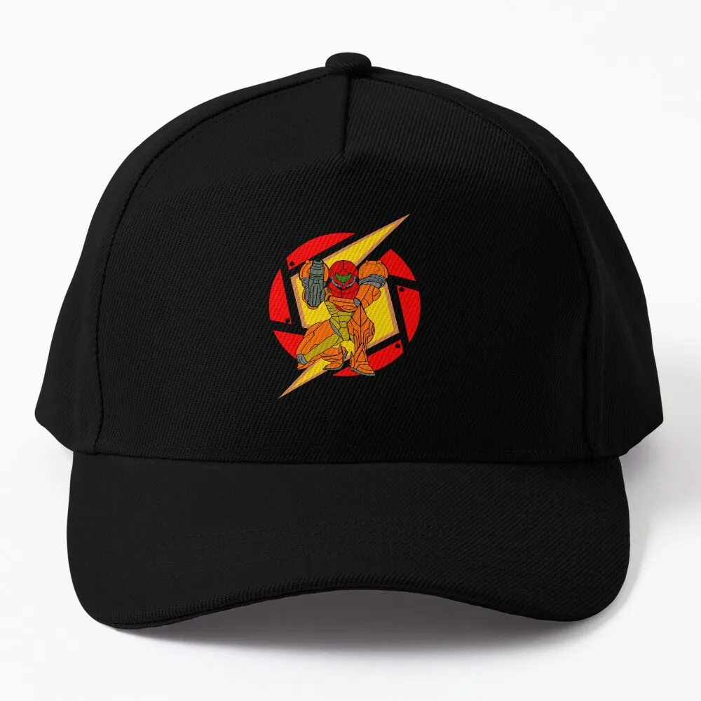 

Metroid Samus Baseball Cap Uv Protection Solar Hat Golf Mountaineering tea hats Men Hats Women'S