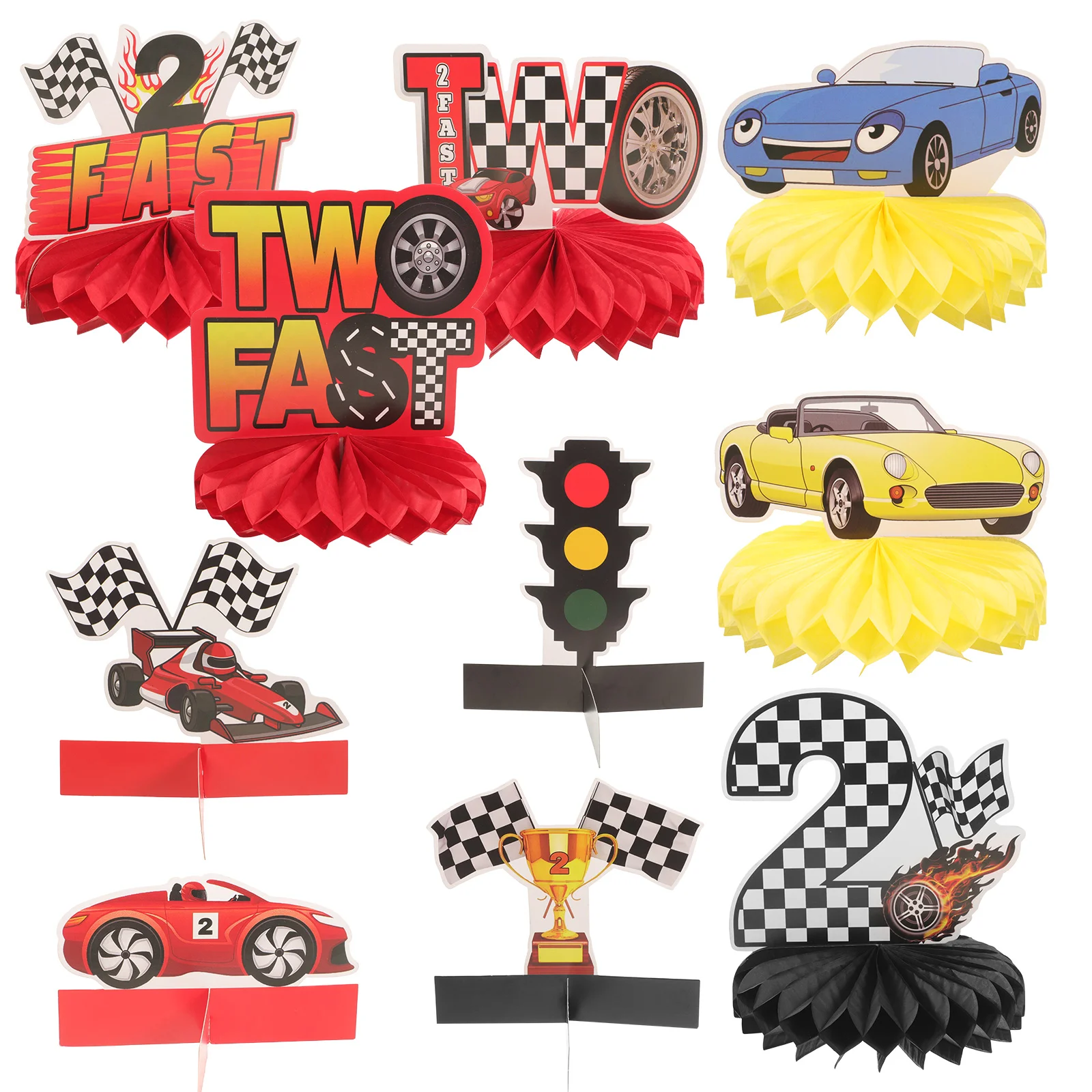 10 Pcs Table Centerpiece Racing Car Honeycomb Decor Desktop Party Paper Ornaments Decoration
10 Pcs Table Centerpiece Racing Car Honeycomb Decor Desktop Party Paper Ornaments Decoration