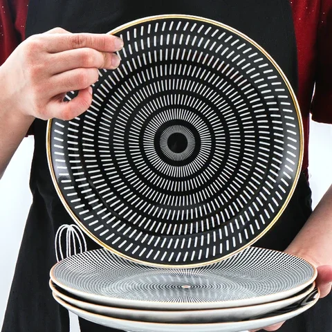 6/8/10 Inch Ceramic Tableware Phnom Penh Geometry Tableware Dinner Plate Dish Porcelain Dessert Plate Dinnerware Cake Plate
6/8/10 Inch Ceramic Tableware Phnom Penh Geometry Tableware Dinner Plate Dish Porcelain Dessert Plate Dinnerware Cake Plate