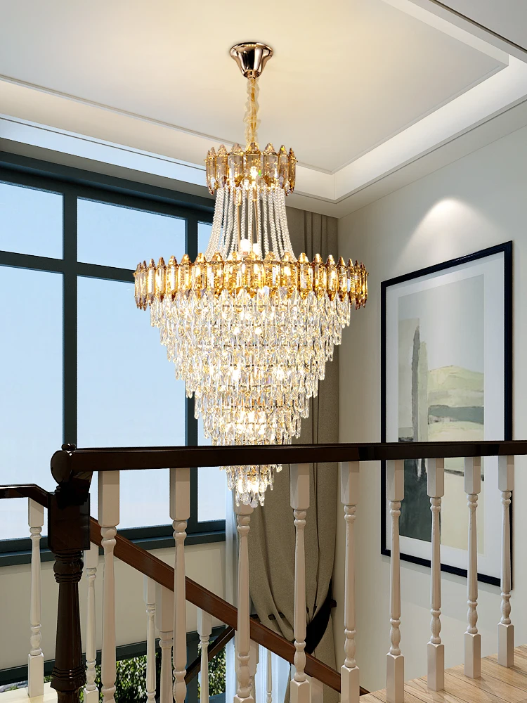 Luxury Pendant Lights Hotel Living Room Round Hanging Light Fixtures Indoor Home Decoration Modern Gloden Crystal Chandelier
Luxury Pendant Lights Hotel Living Room Round Hanging Light Fixtures Indoor Home Decoration Modern Gloden Crystal Chandelier