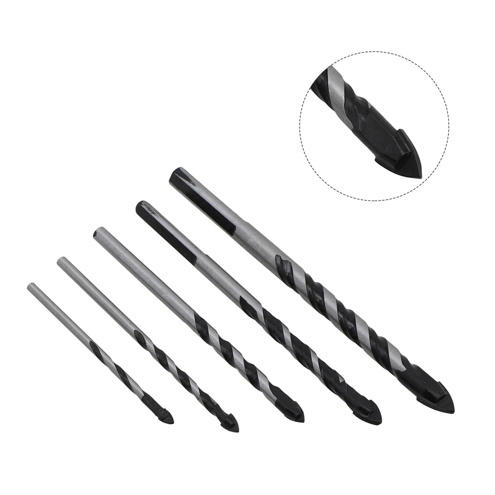 5PCS Triangular Tungsten Carbide Drill Bit For Porcelain Concrete Wall Glass Hole Opener Black Cutter Nail Metal Drill 3-8mm
5PCS Triangular Tungsten Carbide Drill Bit For Porcelain Concrete Wall Glass Hole Opener Black Cutter Nail Metal Drill 3-8mm