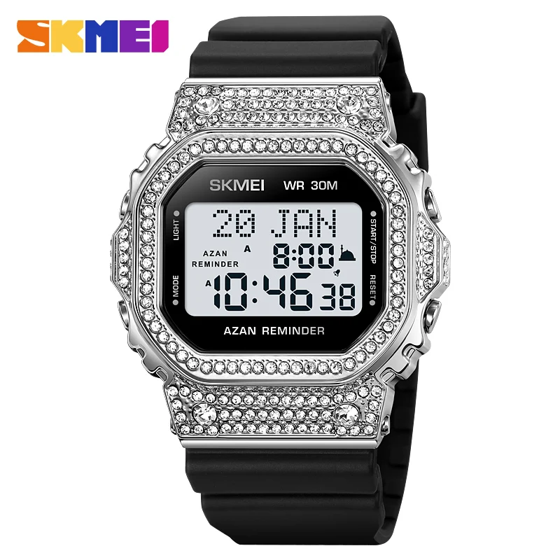 SKMEI Top Brand Muslim Azan Clock Mens Watch for Prayer with Qibla Compass Adhan Alarm Hijri Islamic Wristwatch reloj hombre
SKMEI Top Brand Muslim Azan Clock Mens Watch for Prayer with Qibla Compass Adhan Alarm Hijri Islamic Wristwatch reloj hombre