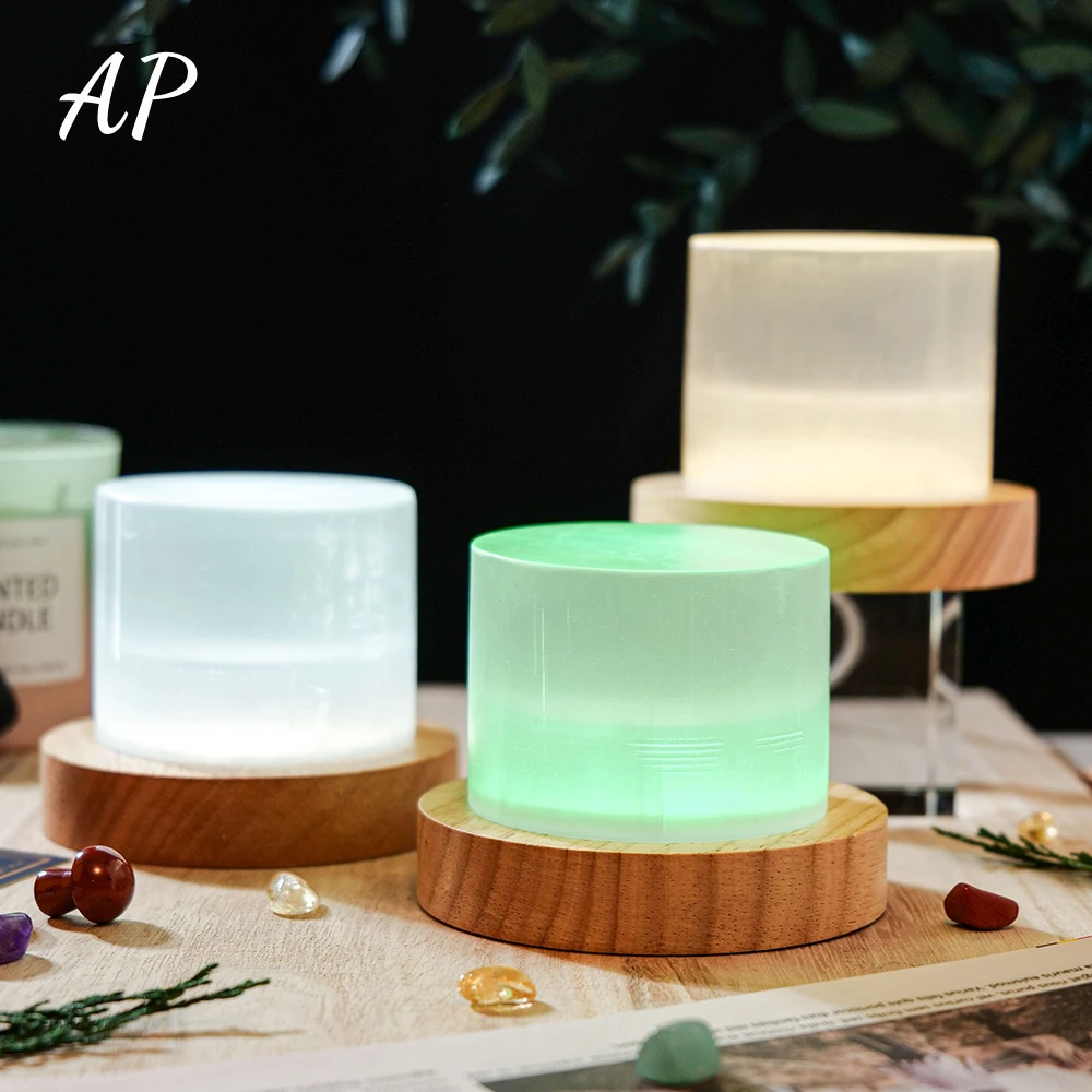 Natural Stone White Selenite Crystal Lamp Led Light Atmosphere Lamp Healing Gemstone Crystal Night Light Home Decoration
Natural Stone White Selenite Crystal Lamp Led Light Atmosphere Lamp Healing Gemstone Crystal Night Light Home Decoration