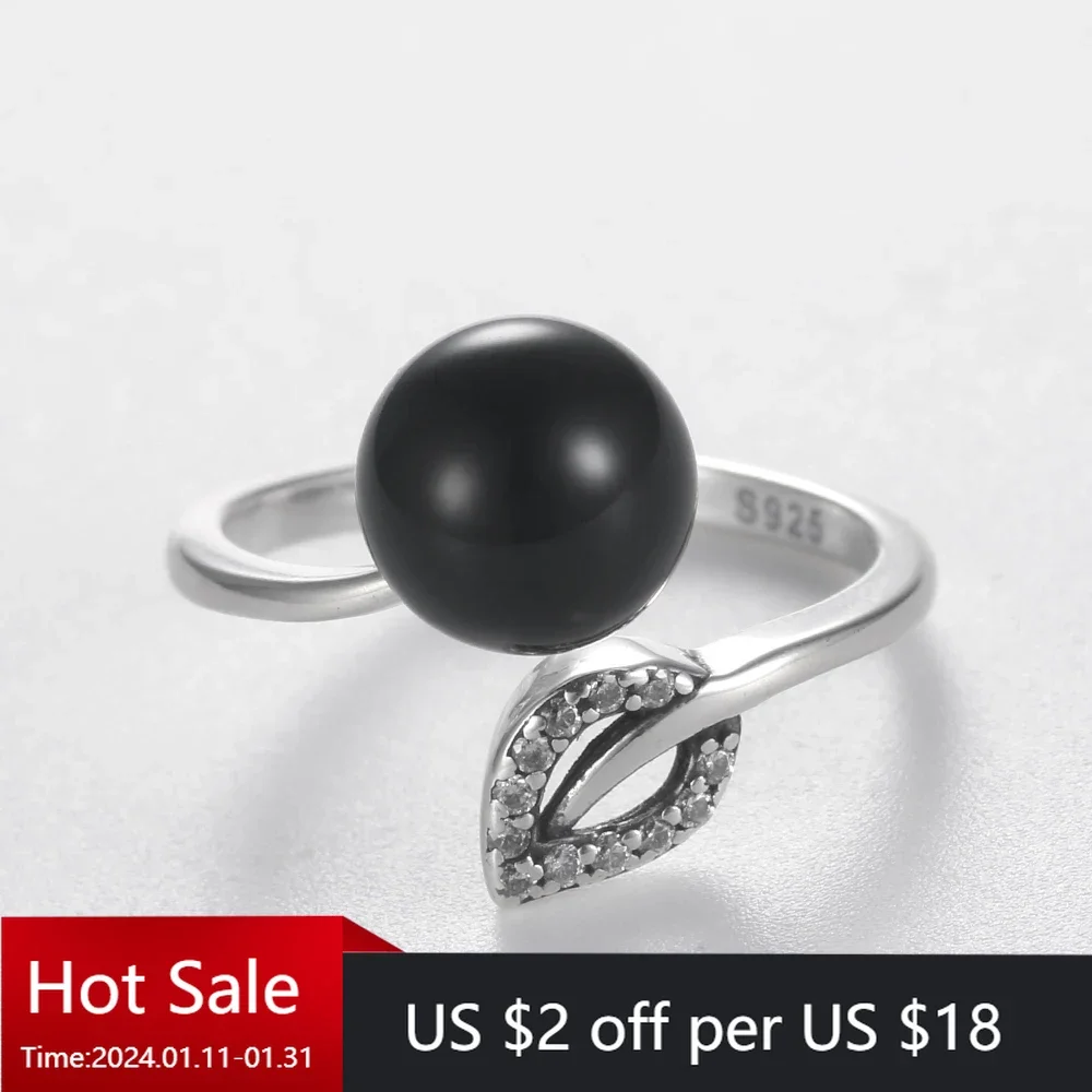 925 Sterling Silver Leaf Rings Adjustable for Women Pearl 2 Colors Fashion Accessories Fine Jewelry Personalized Gift
925 Sterling Silver Leaf Rings Adjustable for Women Pearl 2 Colors Fashion Accessories Fine Jewelry Personalized Gift