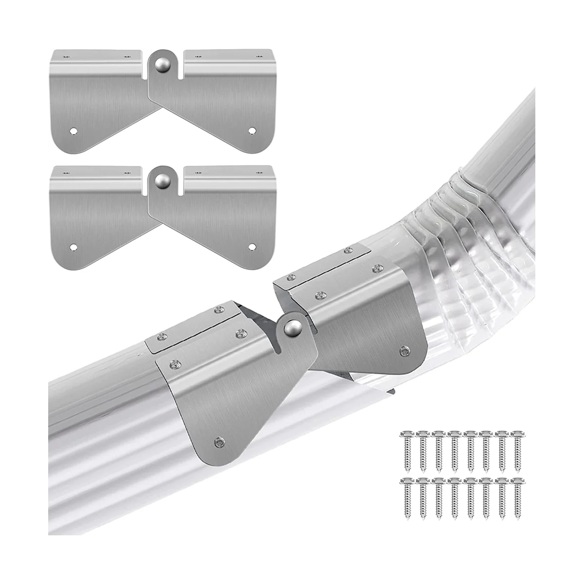 2 Pcs Gutter Extension Hinge, Downspout Extension Flip-Up Hinge, Easy DIY Installation on Any Size Rectangle or Square
2 Pcs Gutter Extension Hinge, Downspout Extension Flip-Up Hinge, Easy DIY Installation on Any Size Rectangle or Square