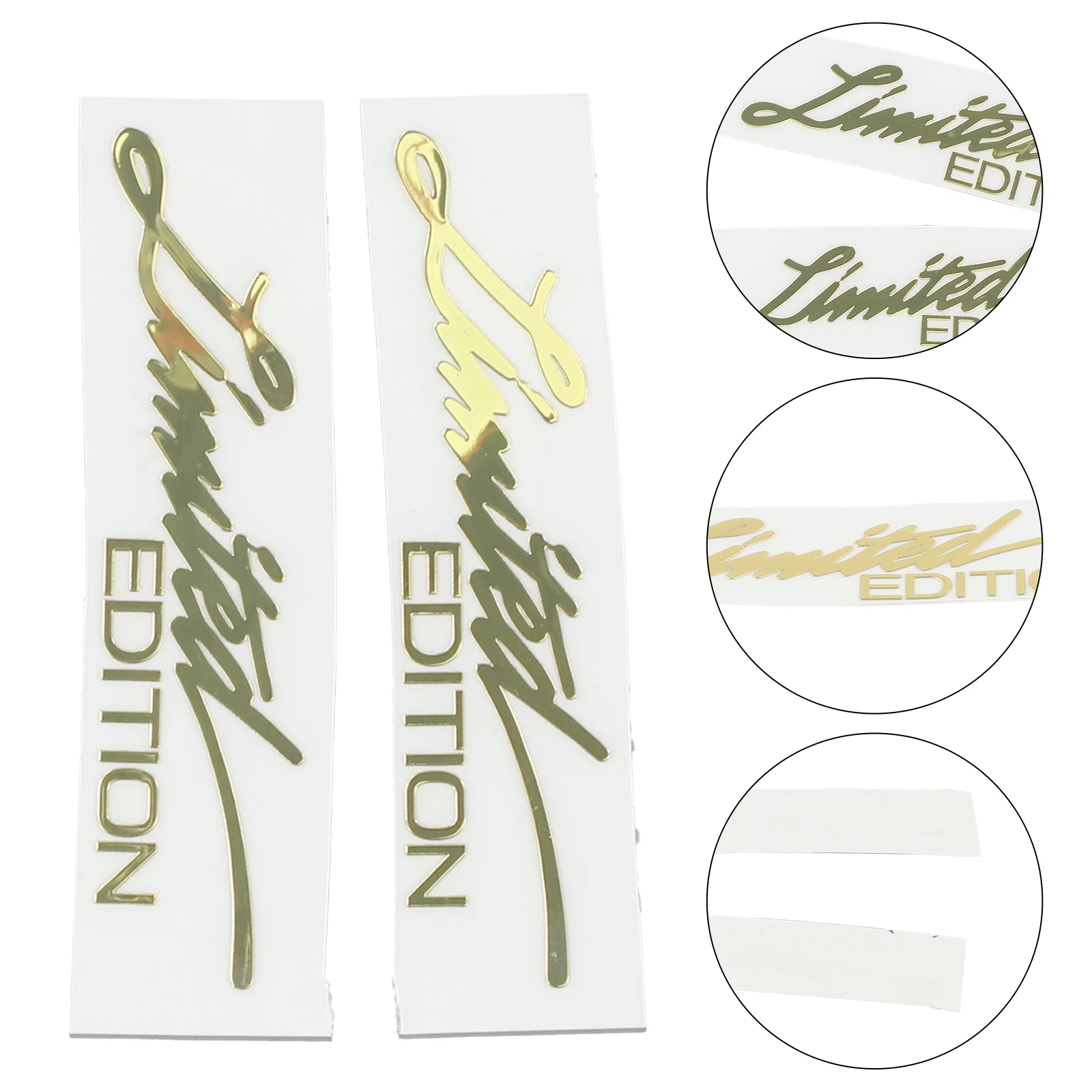 2pcs Car 3D Gold Limited Edition Logo Emblem Badge Metal Sticker Decal No Fade, Crack, Peeling Car Exterior Accessories
2pcs Car 3D Gold Limited Edition Logo Emblem Badge Metal Sticker Decal No Fade, Crack, Peeling Car Exterior Accessories