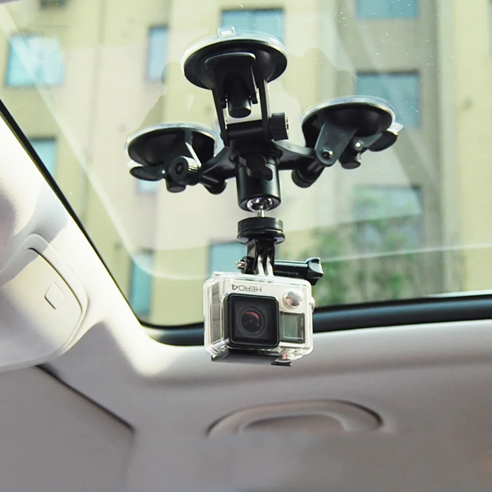 

Автомобильная Экшн-камера на присоске для телефона 8 7 5 Black SJCAM SJ7 Yi 4K H9 Go Pro 7 Osmo крепление оконное стекло присоска аксессуары