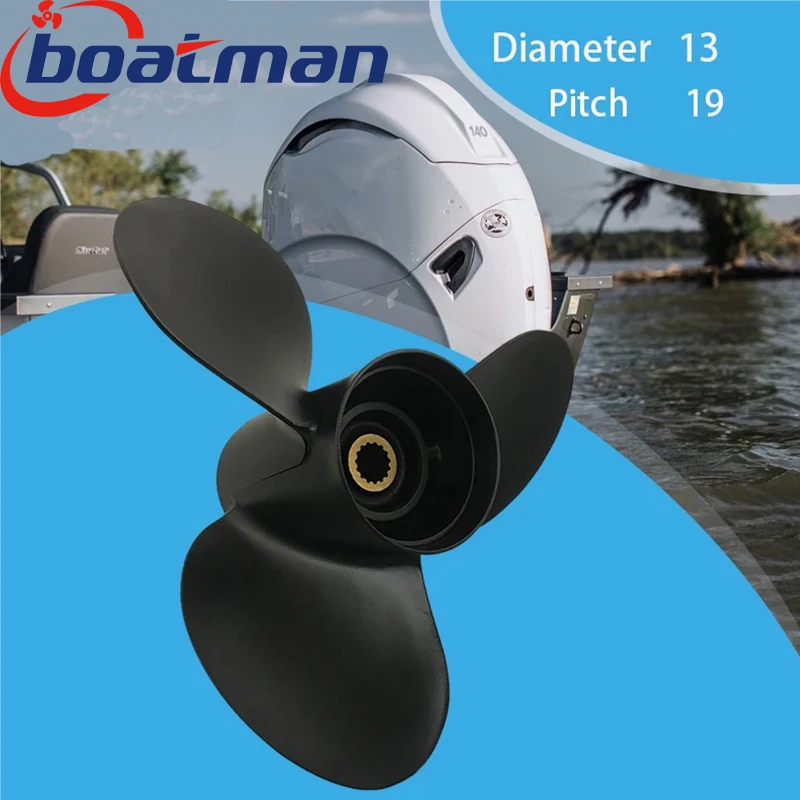Лодочный пропеллер 13x19 для подвесного двигателя Tohatsu 60HP 75HP 90HP140HP BFS, алюминиевый 15-зубчатый разъем 3N4B64541-0, аксессуары для лодок
Лодочный пропеллер 13x19 для подвесного двигателя Tohatsu 60HP 75HP 90HP140HP BFS, алюминиевый 15-зубчатый разъем 3N4B64541-0, аксессуары для лодок