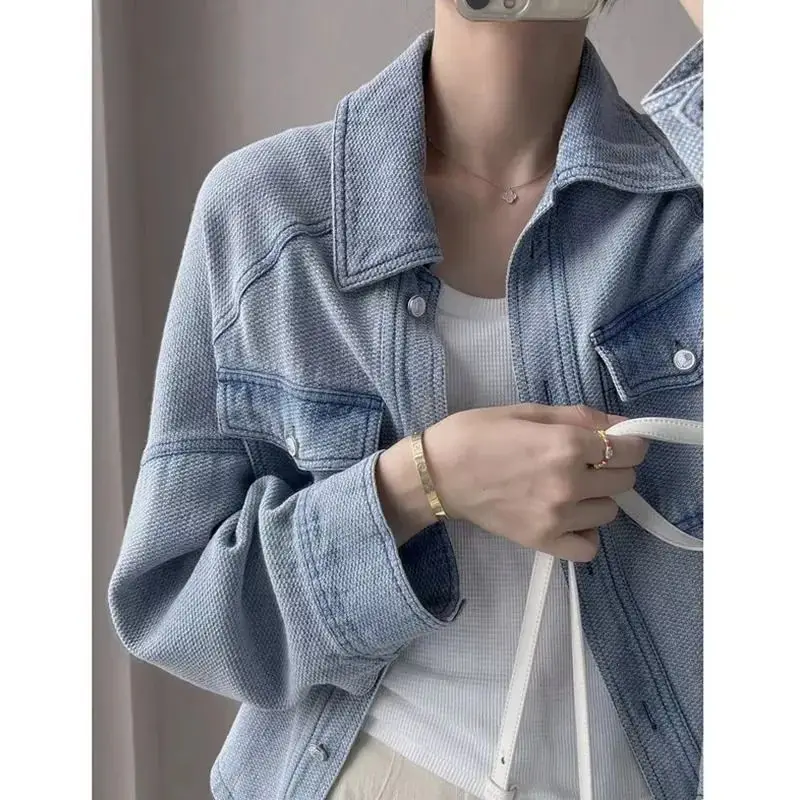 Deeptown Vintage Denim Jacket for Women Spring Korean Fashion Streetwear Outdoor Jean Jackets Casual Thin Coats Chic and Elegant
Deeptown Vintage Denim Jacket for Women Spring Korean Fashion Streetwear Outdoor Jean Jackets Casual Thin Coats Chic and Elegant
