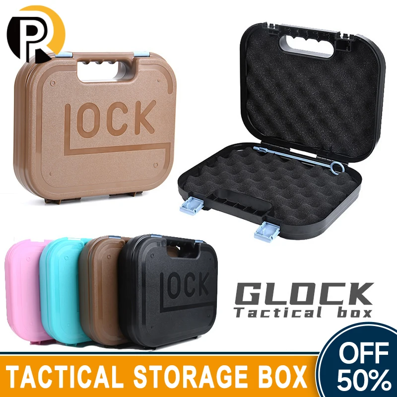 

Tactical Storage Box For G17 G18 G19 GLOCK 17 19 Pistol Hard Case Gun Carry Case Pistol Holster for Airsoft Hunting Accessories