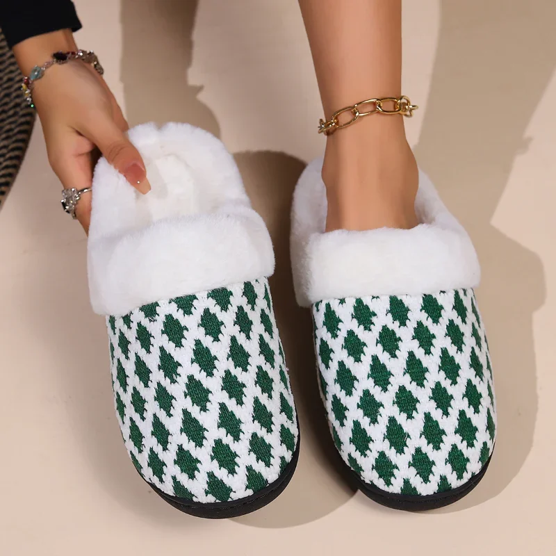Women Winter Fur Fluffy Slippers Couples Cozy Plush Knitted Collar Furry Slippers Indoor Warm Non-slip Fuzzy Soft House Slippers
Women Winter Fur Fluffy Slippers Couples Cozy Plush Knitted Collar Furry Slippers Indoor Warm Non-slip Fuzzy Soft House Slippers