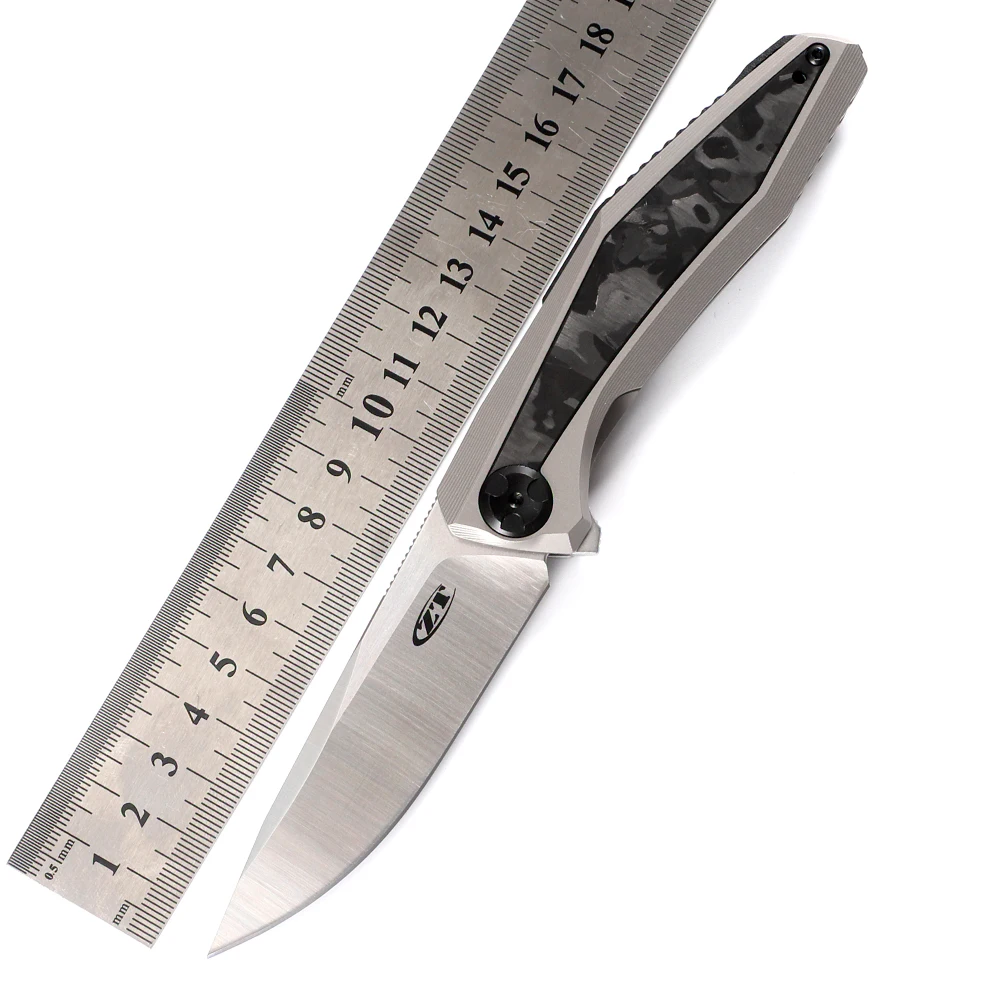 ZT0470 Folding Knife Fin Knife 20CV Blade, Titanium Handle with Carbon Fiber Inlaid Outdoor Camping Survival Hunting EDC Tool
ZT0470 Folding Knife Fin Knife 20CV Blade, Titanium Handle with Carbon Fiber Inlaid Outdoor Camping Survival Hunting EDC Tool