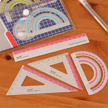 4pcs/set Aluminum Alloy Ruler Protractor Straightedge Triangle Ruler Protractor Student Drawing Measurement Tool School Supplies 
4pcs/set Aluminum Alloy Ruler Protractor Straightedge Triangle Ruler Protractor Student Drawing Measurement Tool School Supplies