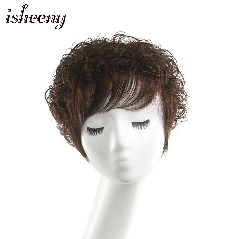 Isheeny Short Remy Human Hair Wig Natural Black Machine Made Curly Hair Brown Women Wig Hair With Bang
Isheeny Short Remy Human Hair Wig Natural Black Machine Made Curly Hair Brown Women Wig Hair With Bang