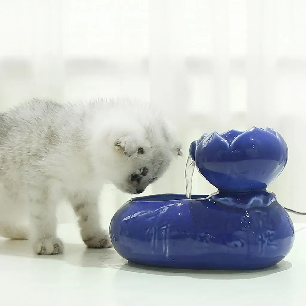 

Миска для воды для домашних животных, кошек, автоматический диспенсер, фонтан для кормления, магнитный керамический фильтр, питьевая кормушка для собак в форме питьевой воды