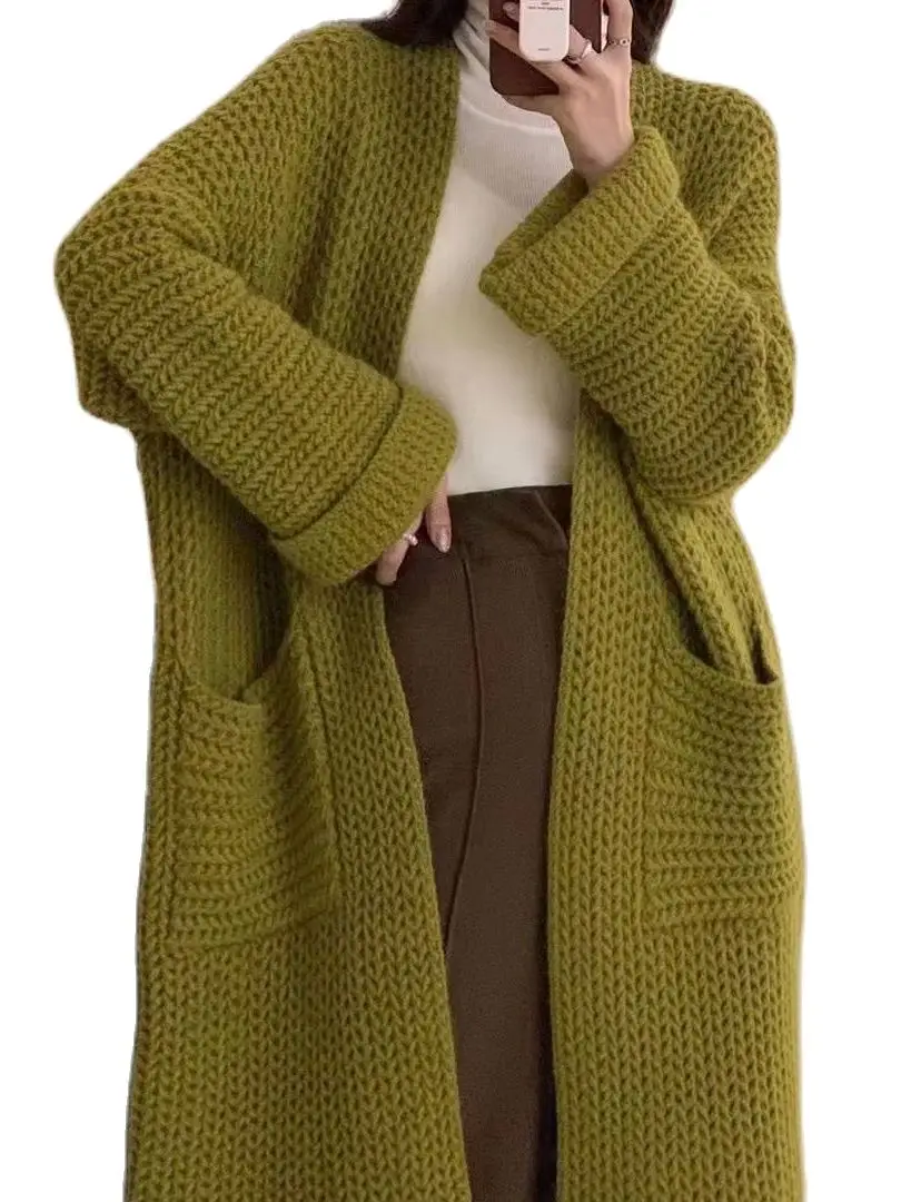 2024 Autumn And Winter Women'S New Sweater Skincare Relaxed Sleeve Solid Knitted Long Cardigan Coat
2024 Autumn And Winter Women'S New Sweater Skincare Relaxed Sleeve Solid Knitted Long Cardigan Coat
