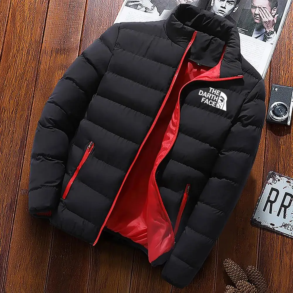 

Winter Jacket Men Stand Collar Warm Down Jacket Street Fashion Casual Brand Men's Parka North Coat