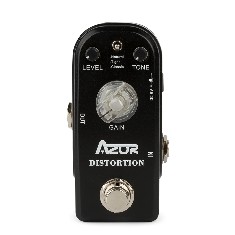 AZOR AP-302 Distortion Guitar Effect Pedal 3 Modes Metal Shell True Bypass With 4 Functional Knobs Aluminum Alloy Guitar Accesso
AZOR AP-302 Distortion Guitar Effect Pedal 3 Modes Metal Shell True Bypass With 4 Functional Knobs Aluminum Alloy Guitar Accesso