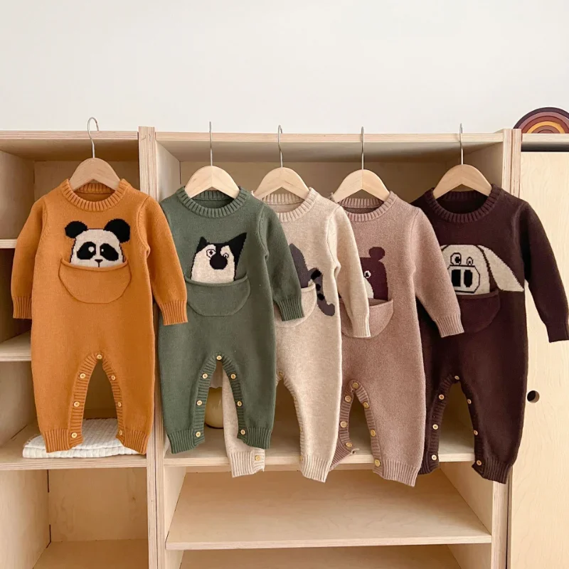 HoneyCherry New Baby Knitted Pullover Romper Cute Retro Cartoon Long Sleeve Romper Newborn Baby Clothes
HoneyCherry New Baby Knitted Pullover Romper Cute Retro Cartoon Long Sleeve Romper Newborn Baby Clothes