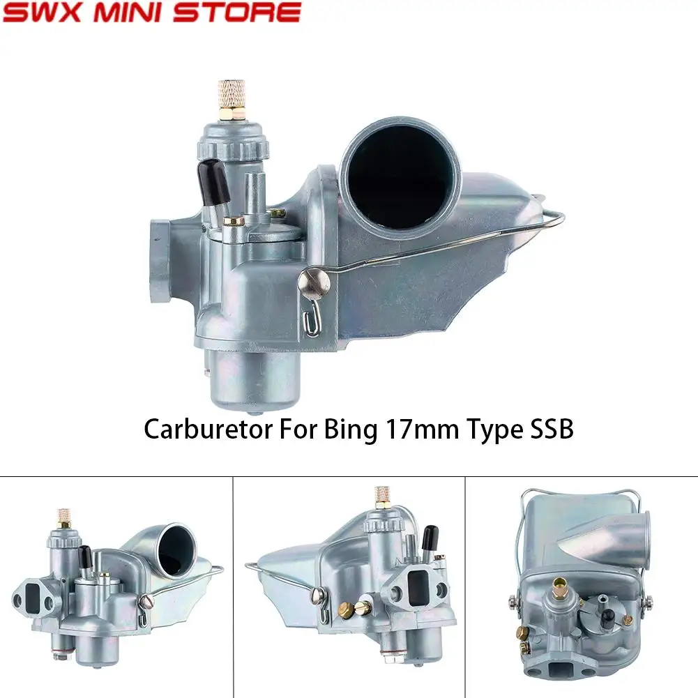 For Bing Type SSB 17mm 1/17/68 Carb For 50/4 Engine R50S Sachs 50/4 For KTM DKW Miele Motorcycle Moped Bike 50/A 50/2 50/3 
For Bing Type SSB 17mm 1/17/68 Carb For 50/4 Engine R50S Sachs 50/4 For KTM DKW Miele Motorcycle Moped Bike 50/A 50/2 50/3