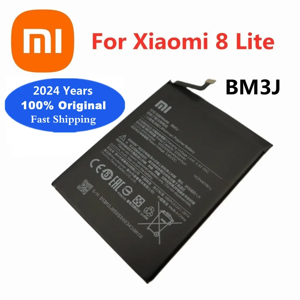 

Оригинальный аккумулятор BM3J 2024 года 3350 мАч для телефона Xiaomi Mi 8 Lite Mi8 Lite 8 Lite, аккумулятор, батареи, быстрая доставка