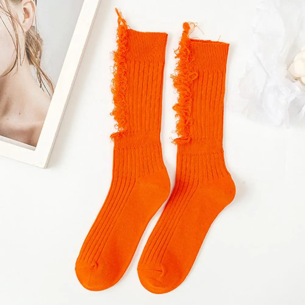 Broken 1 Pair Chic Destroyed Vibrant Color Lady Stockings Stretchy Lady Stockings Protective Fitness Socks
Broken 1 Pair Chic Destroyed Vibrant Color Lady Stockings Stretchy Lady Stockings Protective Fitness Socks