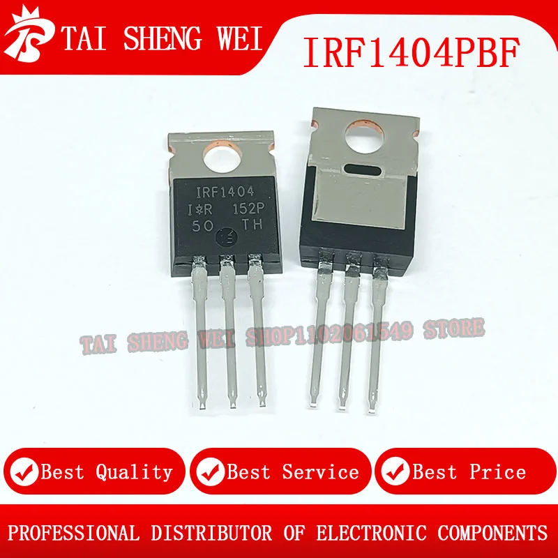 10PCS IRF1404 IRF1404PBF New Original N-CH 40V 202A TO-220AB TO-220 Power MOSFET
10PCS IRF1404 IRF1404PBF New Original N-CH 40V 202A TO-220AB TO-220 Power MOSFET